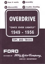 1949 1953 1954 1955 1956 Ford Overdrive Shop Service Repair Manual Transmission