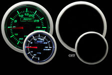 Mechanical Boost Gauge -green And White 52mm 2 116 -30vac. To 30 Psi Range