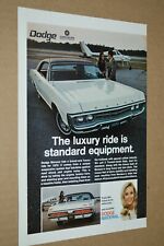 1970 Dodge Monaco Original Advertisement Print Ad 70