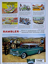 1960 Rambler Custom Vintage Sheriff Nabs Tank Notorious Robber Original Print Ad