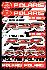 Polaris Rzr Razor Sticker Decal Sheet Red