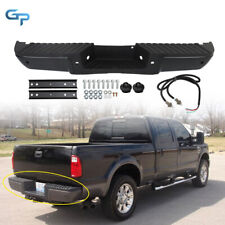Rear Step Bumper For 2008-2012 Ford F-250 Super Duty With Sensor Holes