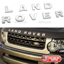 For Land Rover Front Hood Nameplate Logo Oem Emblem Letters Badge Titan Silver