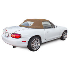Miata Convertible Top Tan Stayfast Cloth With Non-zippered Glass Window