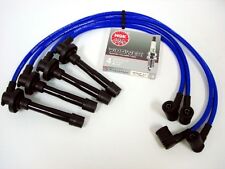 97-01 Honda Crv B20 Vms 10.2mm Spark Plug Wires Ngk V-power Plugs Kit Blue
