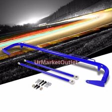 Blue Mild Steel 49 Racing Safety Chassis Seat Belt Harness Baracross Tie Rod