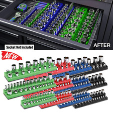 36x Magnetic Socket Organizer Tray Set Storage Holder 14 38 12 Dr Sae Metric