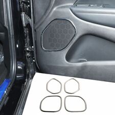 4x Inner Door Speaker Frame Trim Decor Cover For Jeep Grand Cherokee 11 Chrome