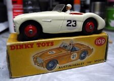 Vintage Dinky Toys 109 Austin Healey 100 Sports 23 White Exc Cond With Box