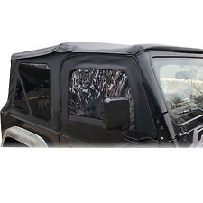 Soft Top Upper Skins Set W 5 Windows For 97-06 Jeep Wrangler Tj Waterproof
