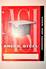 Vintage Angle Steel Asi School Shop Equipment Catalog 6000 Rr840 Workbench Stool