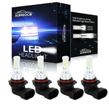 9006 9005 Led Headlights Kit Combo Bulbs 8000k High Low Beam Super White Bright