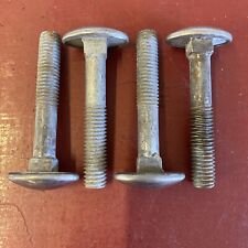 Bumper Bolt 4 Lot Oval With Stainless Caps Vintage Hot Rod Trog Scta