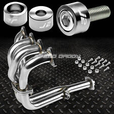 J2 For 90-91 Integra Exhaust Manifold Racing Headersilver Washer Cup Bolts