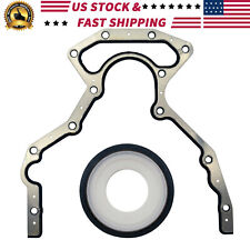 Rear Main Seal Block Cover Gasket Kit Fit Chevy Gmc 4.8 5.3 6.0l Ls2 Ls3 Bs40640