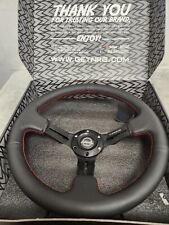Returned Nrg Rst-018r-rs Steering Wheel 350mm 3in Blk Leatherred Stitch