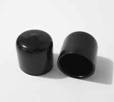 1 Black Vinyl Rubber Flexible Round Tube Tubing Pipe End Cover Caps