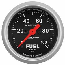 Auto Meter 3363 2-116 Sport-comp Electric Fuel Pressure Gauge 0-100 Psi