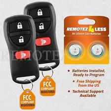 2 For 2011 2012 2013 2014 2016 Nissan Frontier Keyless Entry Remote Car Key Fob