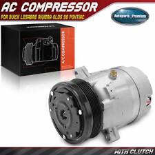 Ac Compressor W Clutch For Buick Lesabre Riviera Pontiac Bonneville Oldsmobile
