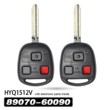 2 Remote Key Fob For Toyota Land Cruiser 1998-2002 Hyq1512v -4c Chip 89070-60090