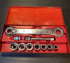 Mac 10 Piece Sae 38 Drive Ratcheting Wrench Set In Tin