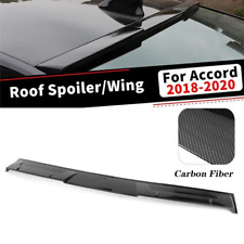 For 2018-2021 Honda Accord Abs Carbon Fiber Print Rear Window Roof Spoiler Wing