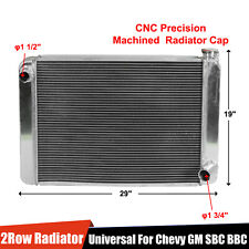 Universal 29x19 Racing Radiator Aluminum For Chevrolet Chevy Gm Sbc Heavy Duty