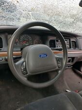 Excellent Black 98-04 Ford Crown Victoria Grand Marquis Leather Steering Wheel