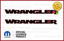2018 - 2024 Jeep Wrangler Hood Vinyl Decals Graphics Stickers Jl Black Red Fj3y7