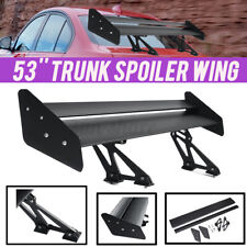 Universal Megan Racing Gt Style Aluminum Trunk Spoiler Wing Black Double Plates