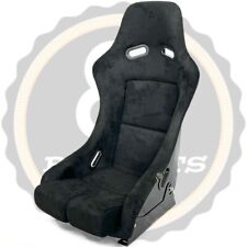 Bb5 Suede Large Fixed Fibreglass Racing Bucket Seat Side Mounts Runners