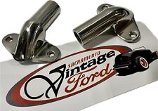 1938-1987 Ford Truck Tailgate Hinges 2 Stepside Beautiful Polished Stainless