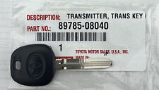 New Oem Transponder Blank Key G Mark Chip Genuine 89785-08040 Fortoyota
