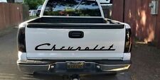 Chevrolet Old Style Script Font Tailgate Decal - Fleet Side Or Step Side Beds
