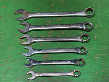 Rusty S-k Tools 6pc Combination Wrenches Sae Vintage Used Usa 38 To 1116