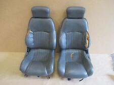 97 Firebird Formula Trans Am Med Gray Leather Core Front Seat Seats 0602-1
