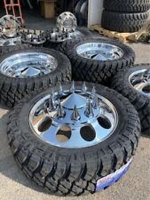 6 New 22 Alcoa Custom Cut Mega Hole Rims Tire Wheel Packge W35125022 Tires Dua