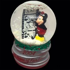 Disney Mickey Mouse Snow Globe Mini 75th Anniversary Film Reel 2004 Jc Penney