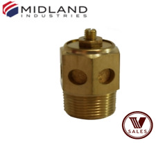 Midland Metals 940801 14 Brass Speed Control Muffler