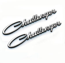 2x Chrome Challenger Emblems Badge Decal Replacement For Chrysler Genuine Parts