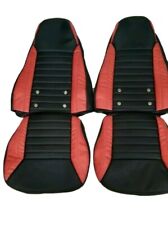 Datsun 340z260z280z Synthetic Leather Sports Seat Covers Red Black
