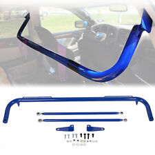 Stainless Steel 49 Racing Seats Safety Seat Belt Roll Harness Bar Rod Blue Bar