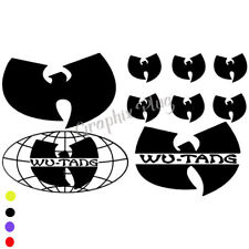 Wu-tang Sticker Set 9 Stickers Street Wear Vinyl Decal Rap Hip Hop Jdm Car Clan