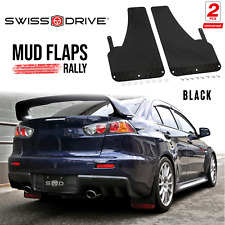 Swiss Drive Rally Carbon Fiber Basic Universal Mud Flaps Car Set Of 4 Pcs Black