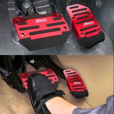 Red Non Slip Automatic Brake Gas Foot Pedal Pad Cover Car Auto Accessories