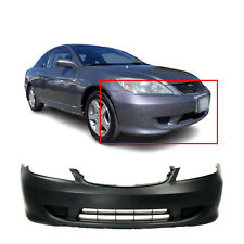 Primed Front Bumper Cover For 2004-2005 Honda Civic Sedan Coupe 04711s5aa91zz