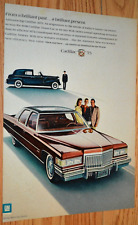 1975 Cadillac Fleetwood Brougham Original Vintage Advertisement Print Ad-75