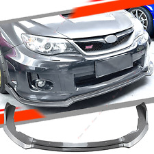 For 2011-2014 Subaru Wrx Sti Carbon Look Front Bumper Lip Body Spoiler Splitter