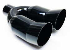 Exhaust Tip 2.25 Inlet Dual 3.00 Turn Up Outlet 11.00 Wdtu30011-225-gbk-ss 30